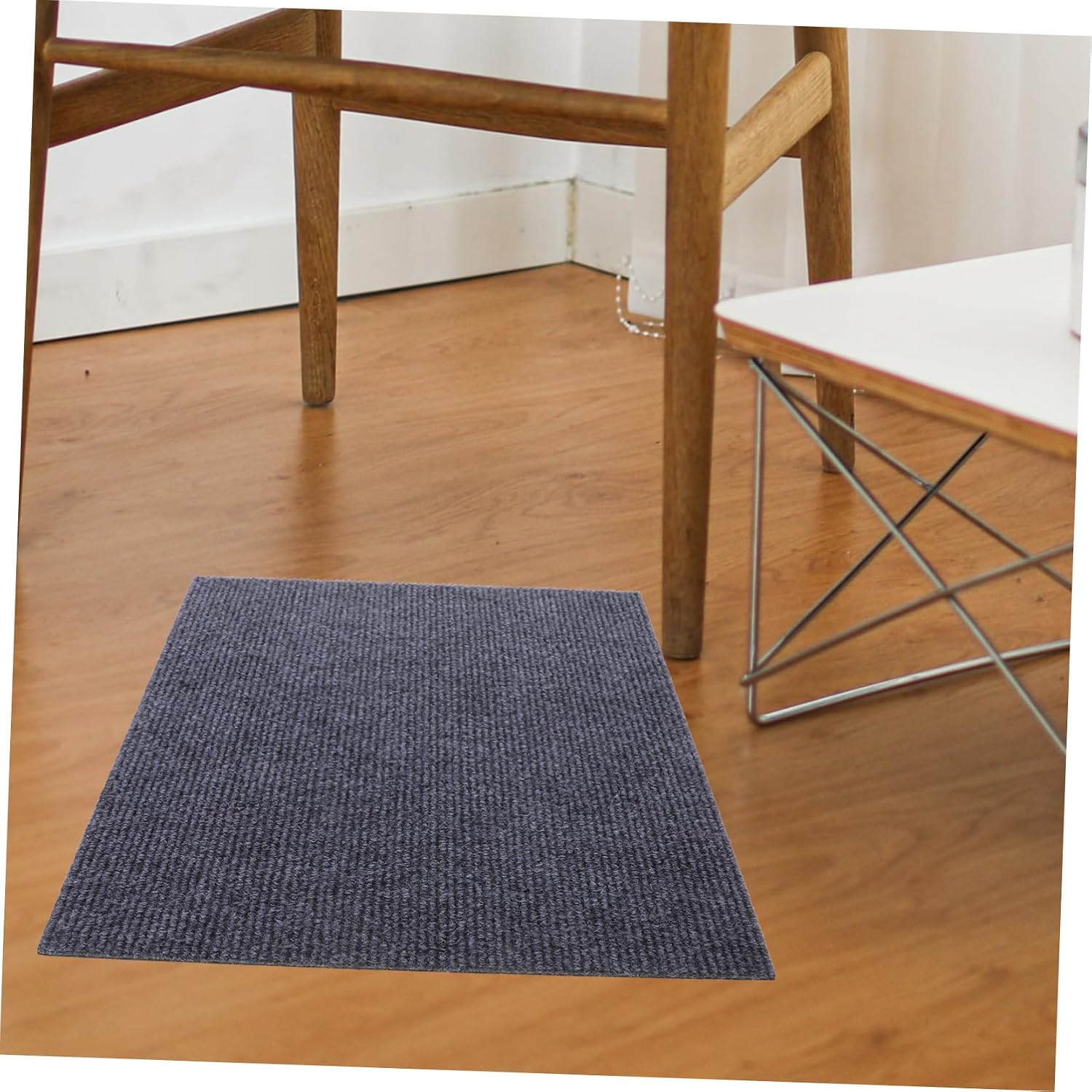Cabilock 10pcs Self-Adhesive Removable Floor Tiles Nonslip Carpet Stickers for Flooring Material Easy Installation