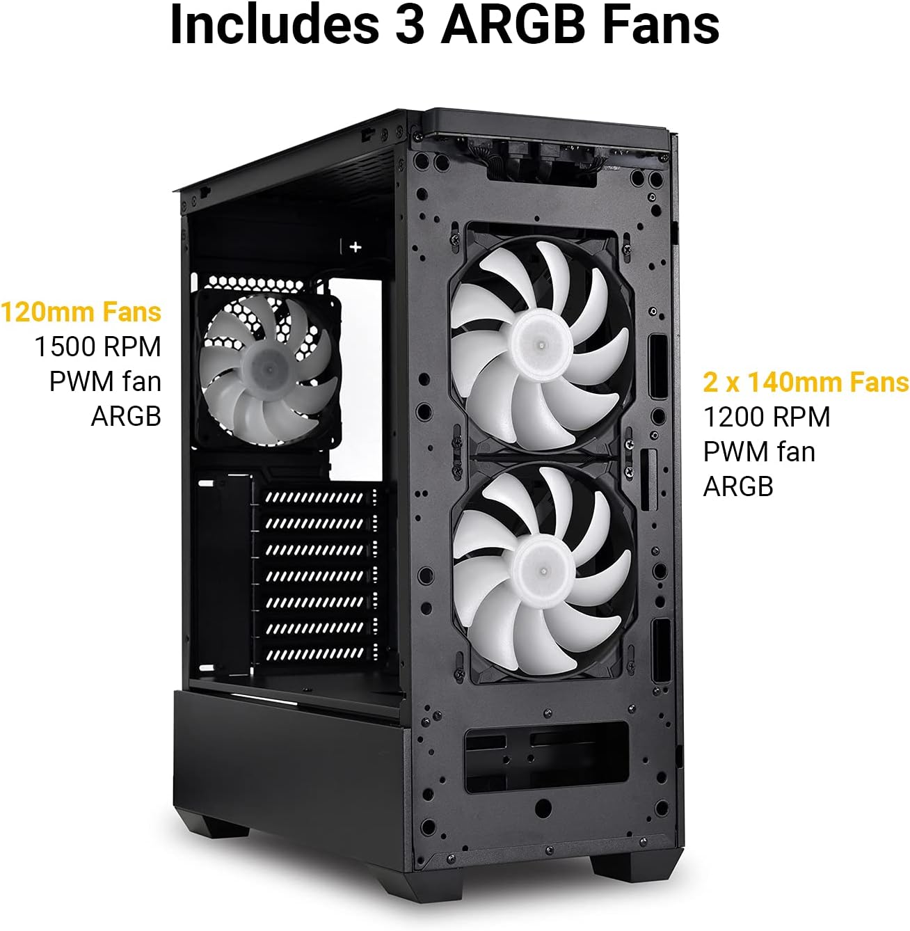 One-Day Sale: Up to 60% Off LIAN LI Mesh Airflow ATX PC Case Gaming Computer Case Mid-Tower Chassis with 3 ARGB PWM Fans Pre-Installed, Mesh Front Panel, Tempered Glass Side Panel, Water-Cooling Ready(LANCOOL 205 MESH, Black)