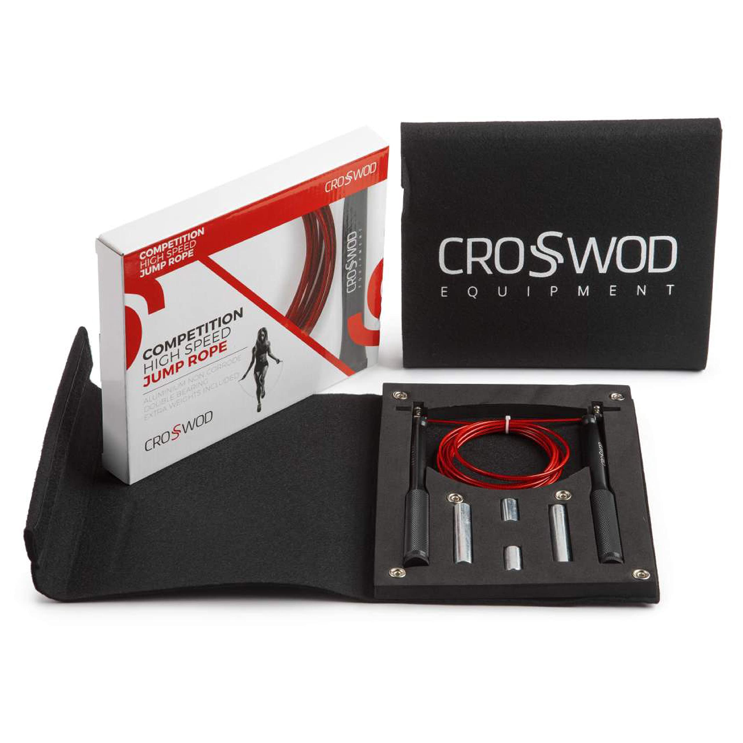 Crosswod Corda Competition. Competizione ad Alta velocità - Alluminio, Corda per Saltare per Allenamento Fitness Bodybuilding, Corda per Sport di Boxe, Corda per Palestra, Pesi Inclusi