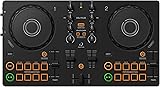 AlphaTheta DDJ‑FLX2 Compact 2‑Channel DJ Controller — Streaming‑Ready, Smart Fader & Smart CFX — Works with rekordbox, djay & Serato DJ Lite — Phone, Tablet & PC/Mac