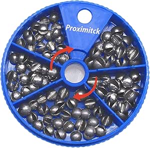 200 Plombs De Pêche Split Shot Ronds - Diamètre 4mm - Poids Léger - Pour Toutes Techniques