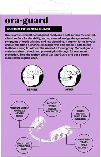 Miniatura 6 de Dentemp Ora-GUARD - Protector dental de ajuste personalizado, protector nocturno de bruxismo para rechinar dientes (paquete de dos), protector bucal