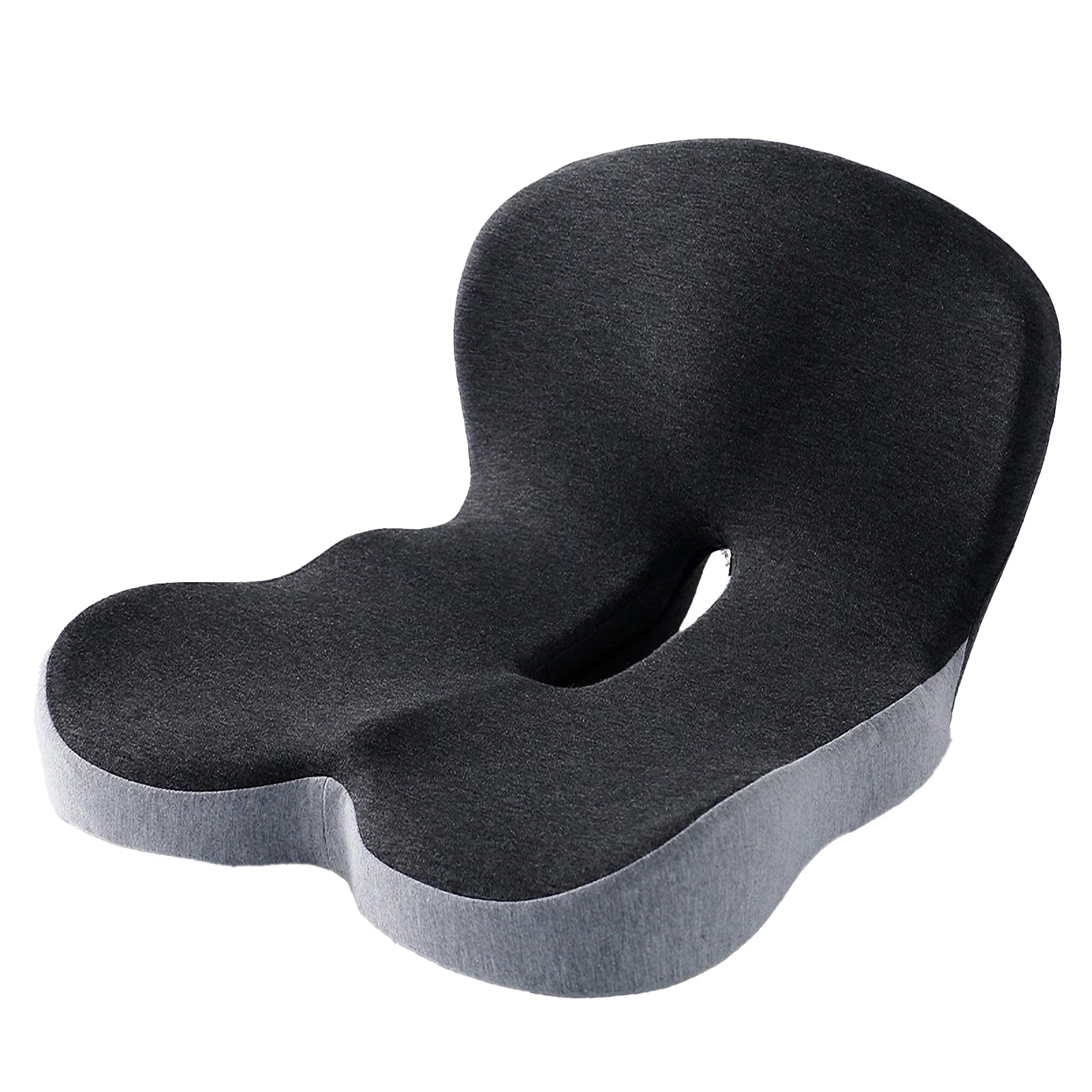 Cojín de espuma viscoelástica para silla de oficina, camión, conductor, camión, cojín ergonómico para asiento de conductor con soporte lumbar y alivio del dolor de espalda de ciática, cojines
