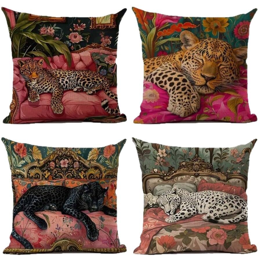 Housses de coussin 45x45 coton-lin confortables pour décorer votre canapé intérieur et extérieur
