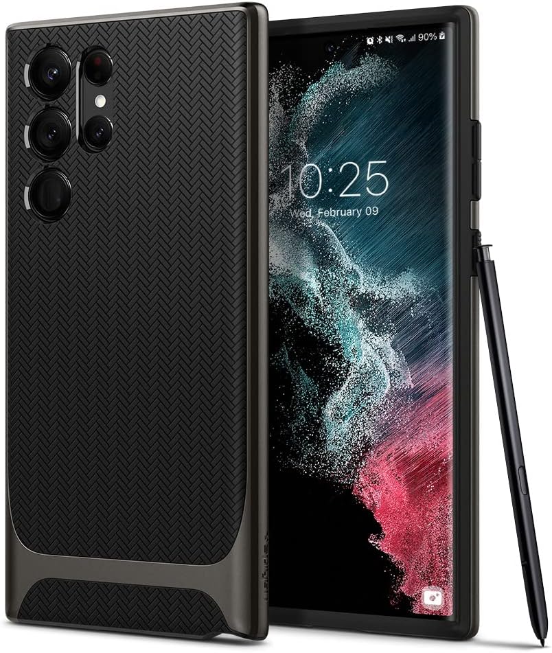 Spigen Neo Hybrid Designed for Galaxy S22 Ultra Case (2022) - Gunmetal