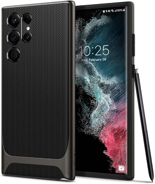 Spigen Neo Hybrid Case Compatible with Samsung Galaxy S22 Ultra 5G - Gunmetal