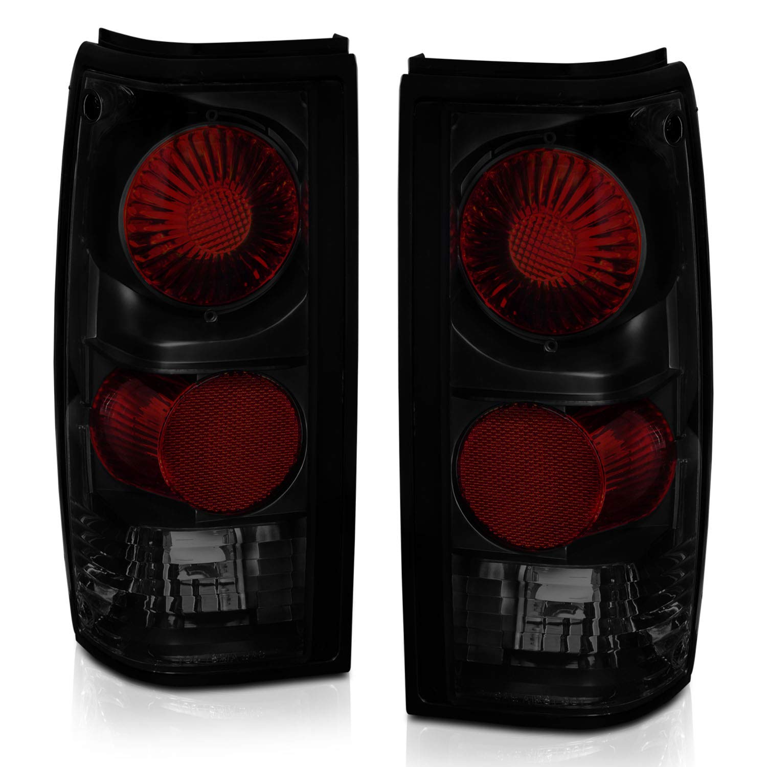 Amazon.com: AmeriLite Dark Euro Black Smoke Tail Lights For 1982