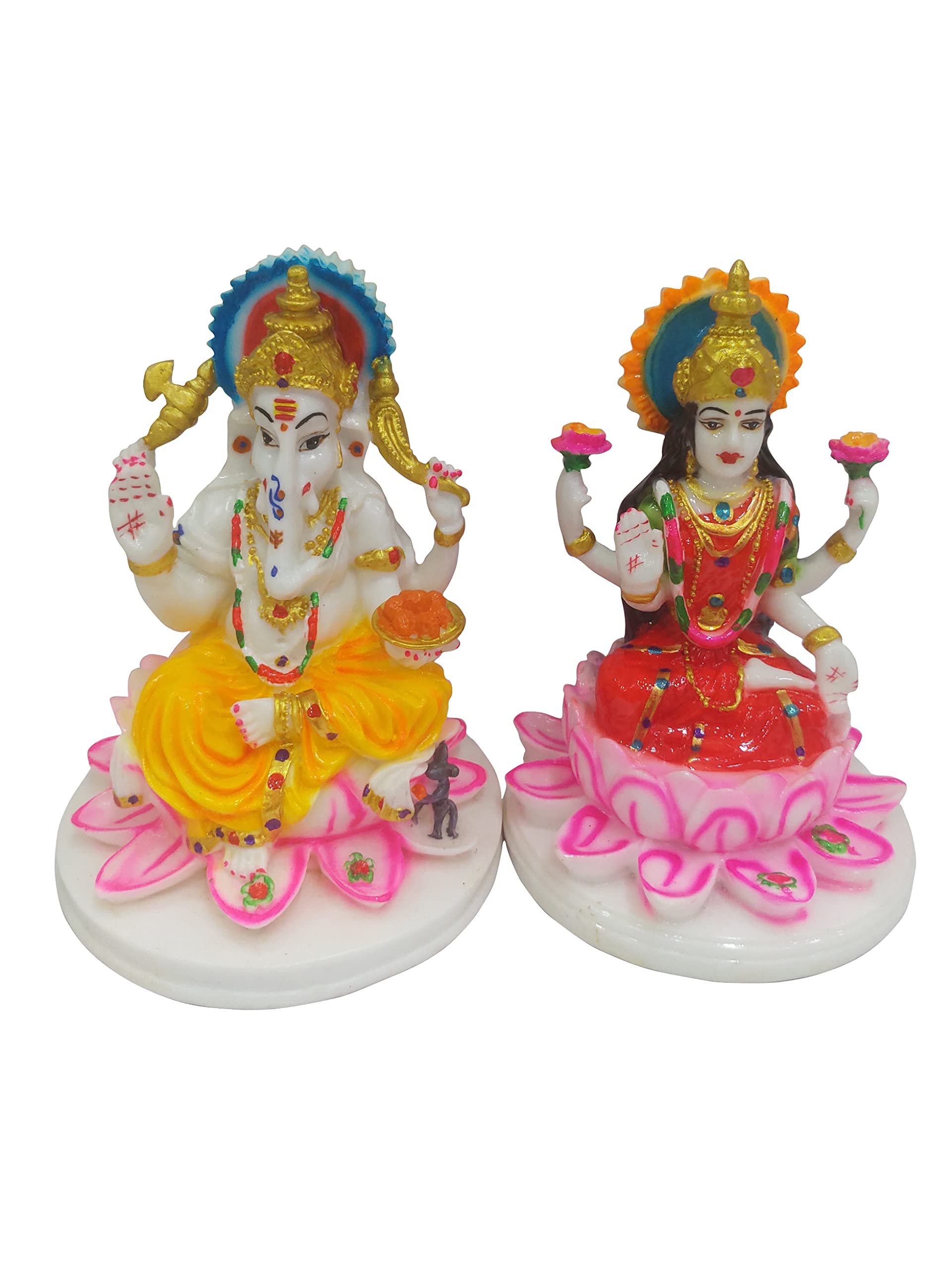 Buy Ganesha laxmi Statue for Diwali Puja Marble Ganpati Bappa