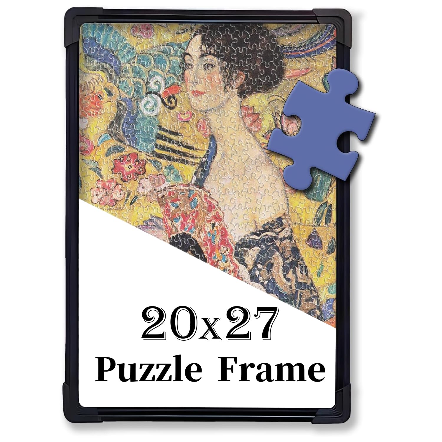 Easy to Assemble 1000 Piece Puzzle Frame Kit - 20x27, Black
