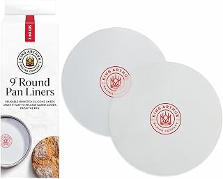 King Arthur Baking Company Round Cake Pan Liners, Reusable Nonstick European-Grade Silicone, 9-Inch, Set of 2