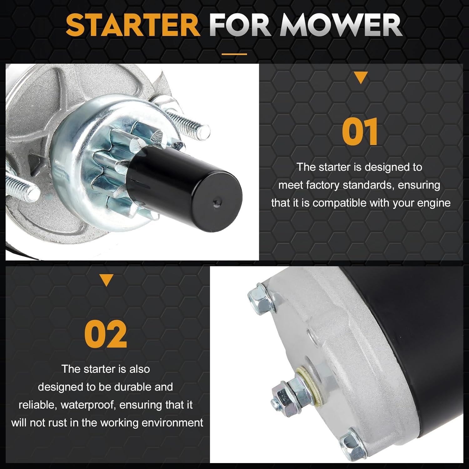410-21057 Starter Compatible with Toro Groundsmaster 117 85-90 Cub Cadet 2082 92-00 2072 87-89 Bobcat 440B 86-94 Replace SAB0026 112831 52-098-06 52-098-10 SM52132 5213240-M030SM