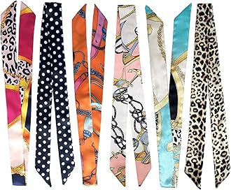 2/6/10Pack Scarf Bags for Women Handbag Scarfs Band Hair Neck Scarves Fashion Gifts