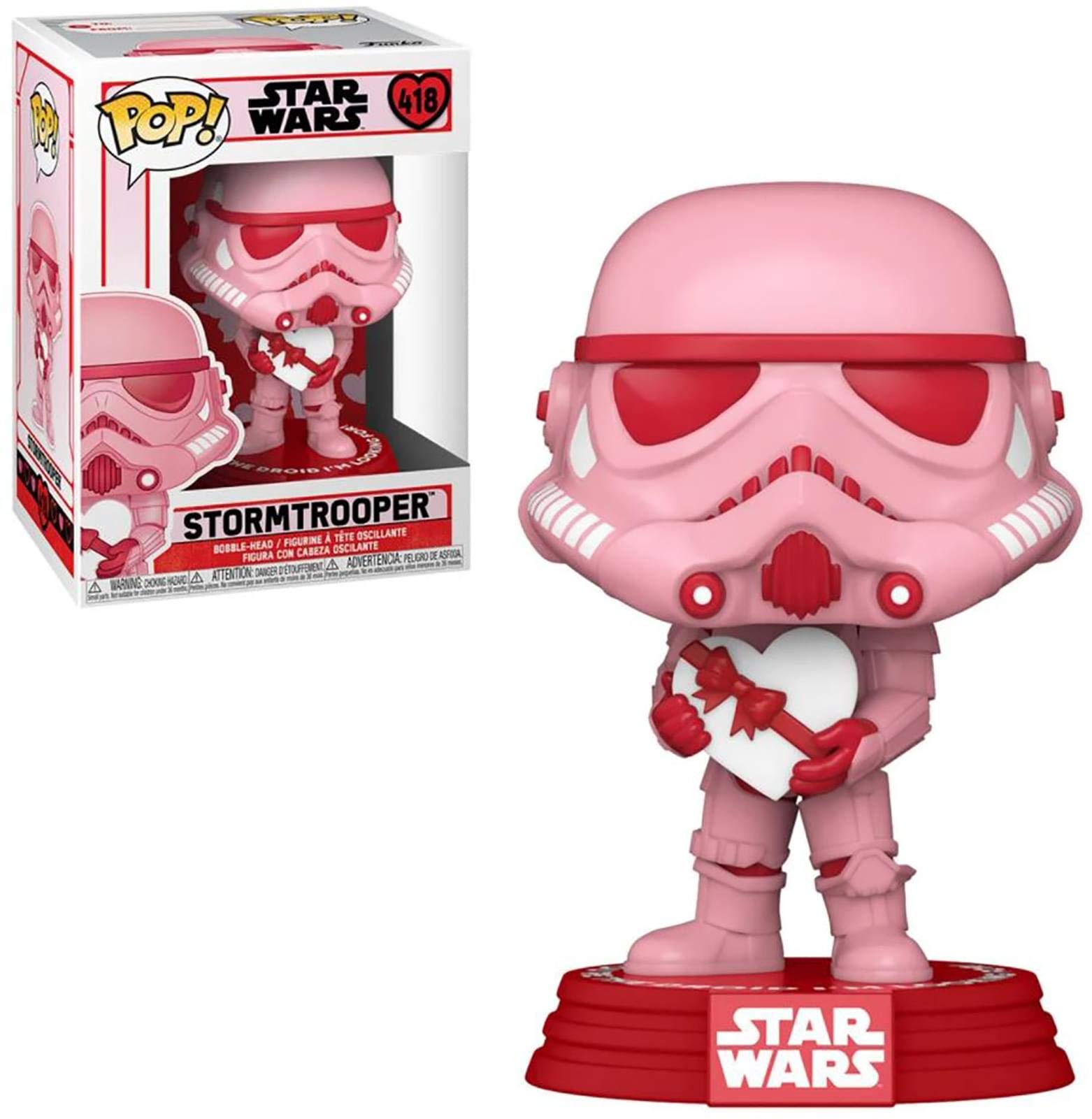 Amazon.com: Funko Pop! Star Wars: Valentines - Trooper with