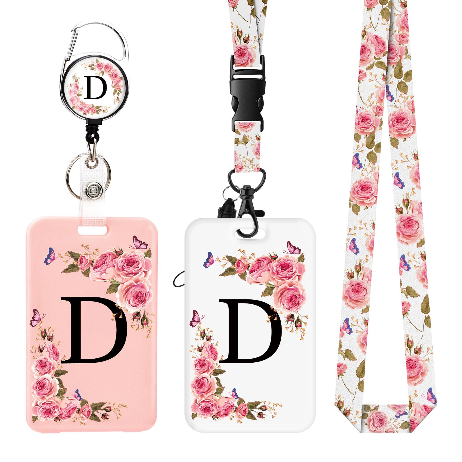 2 Pack A-Z Letter Lanyard with Card Holders