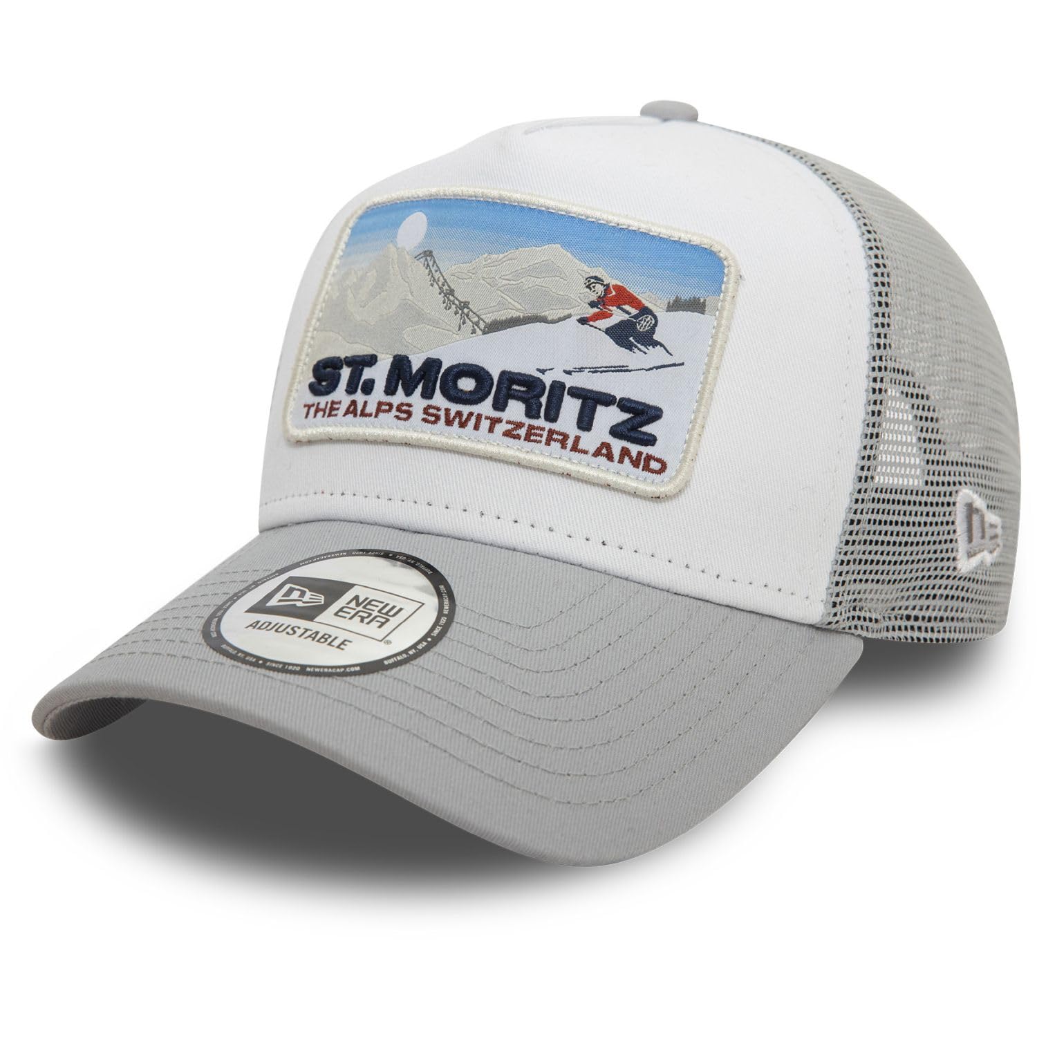 New Era A-Frame Mesh Trucker Cap - ST. Moritz Alps - One Size Multicoloured