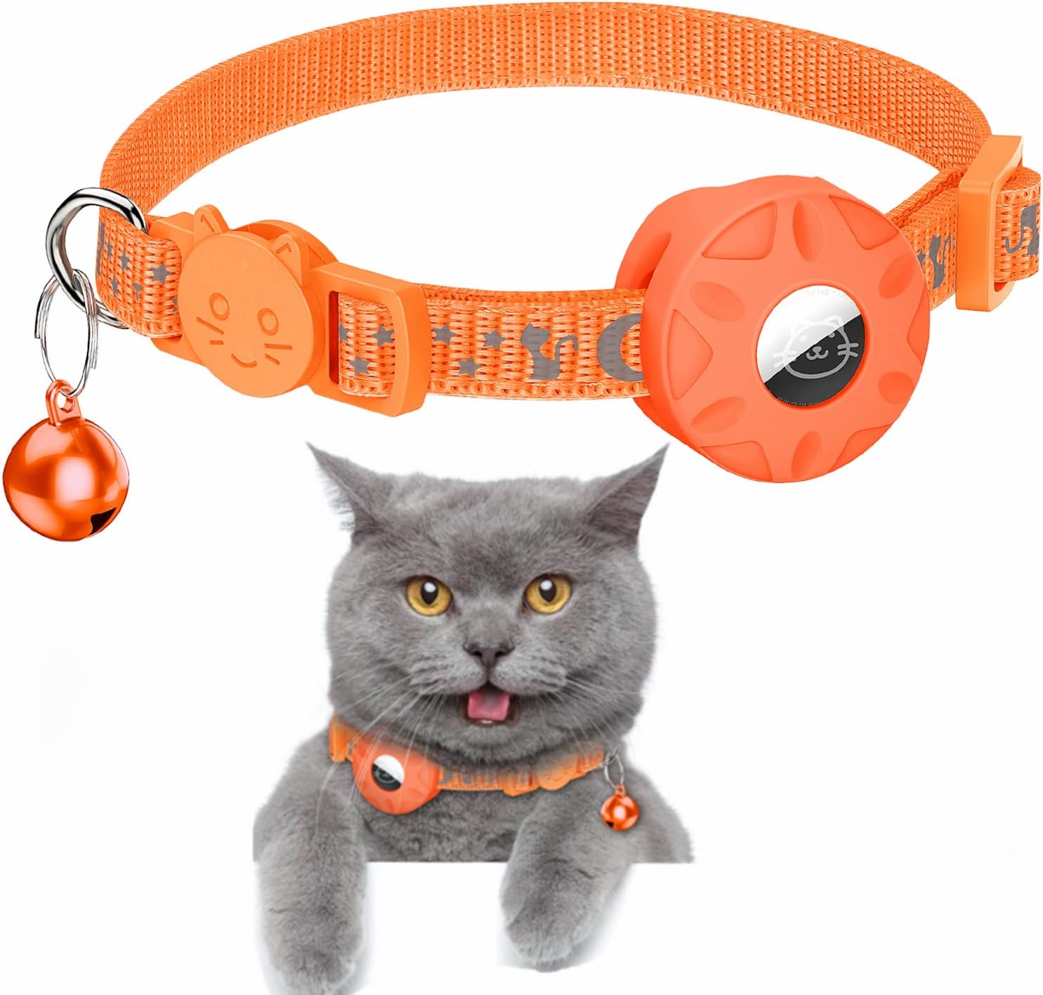 Airtag Cat Collar, Refective Collar for Cat with Safety