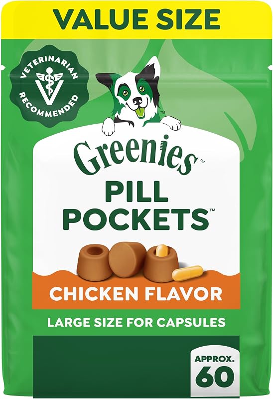 Greenies Pastilleros para perros de tamaño grande, pollo, 15.8 oz