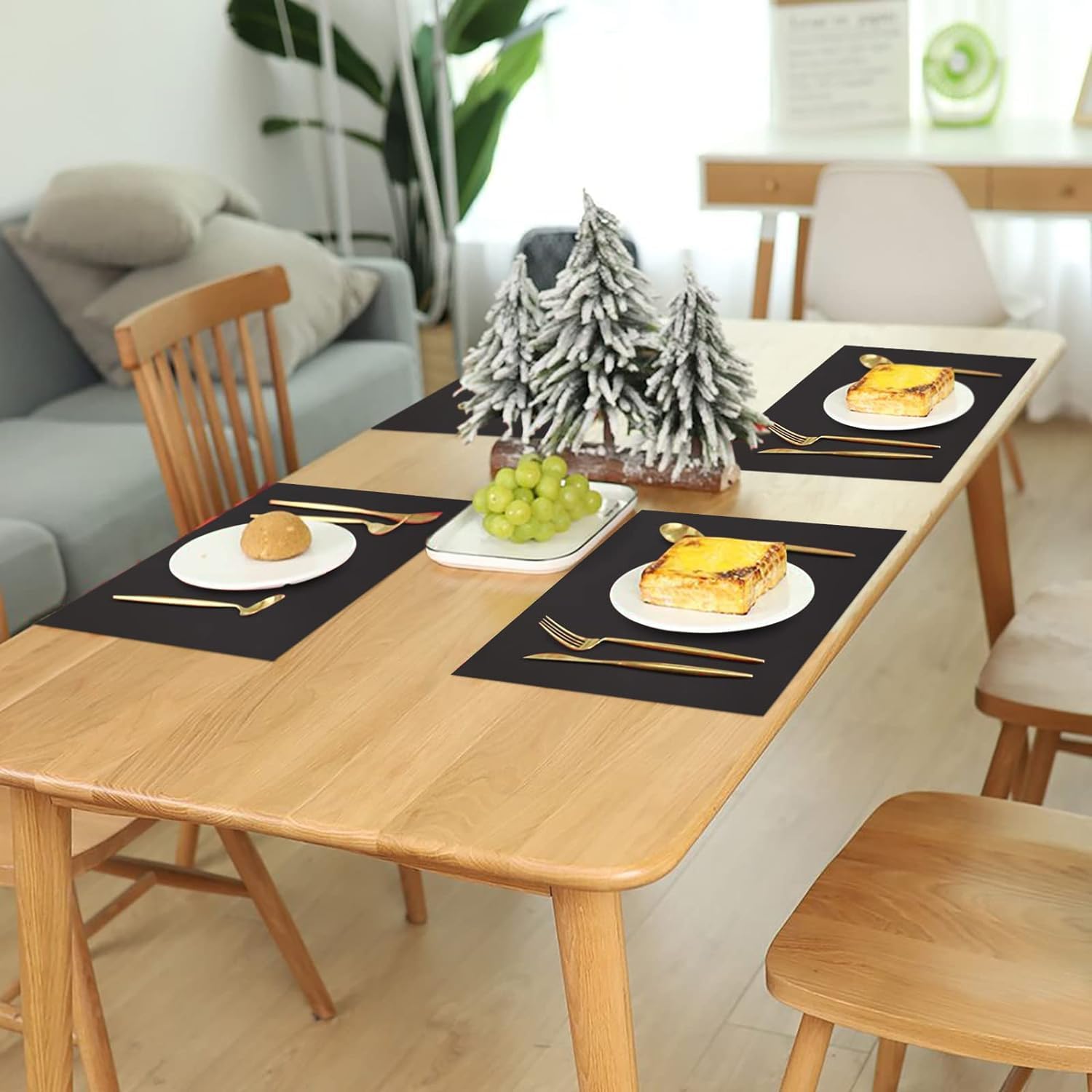 Große hitzebeständige Silikonmatte, 199,9 x 39,9 cm, rutschfeste Silikon-Platzmatte für Arbeitsplatten, antihaftbeschichtet, wasserdicht, Tischunterlage für Küche und Esszimmer, schwarz