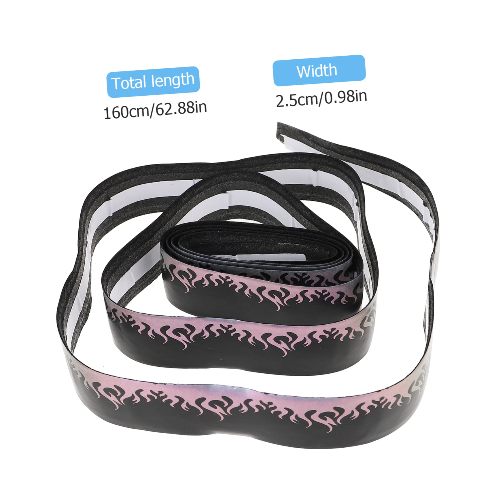 VANZACK 1Pc Elastic Grip Belt for Fishing Rods Rackets Flame Sweatband Lightweight Slip Design for Badminton Tennis Fishing and Sports Activities