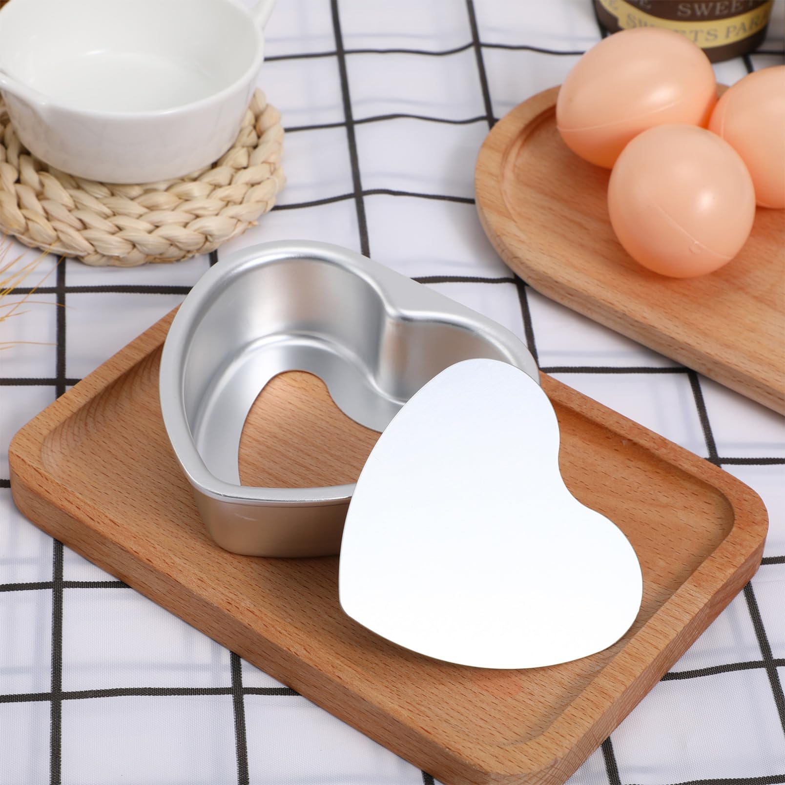 TOPBATHY 6 Piezas Molde de torta bandeja de hornear cajas de silicona para cupcakes molde redondo molde bizcocho magdalenas pastel de chocolate utensilios para hornear duraderos Metal moho