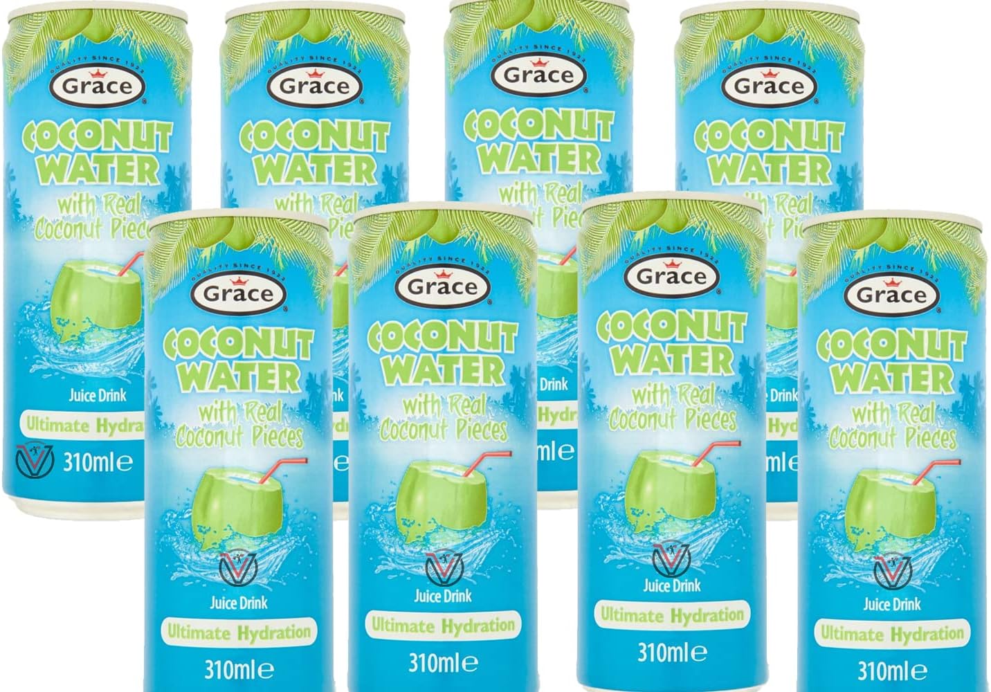 Grace Coconut Water Juice Drink with Real Coconut Pieces 310ml Pick