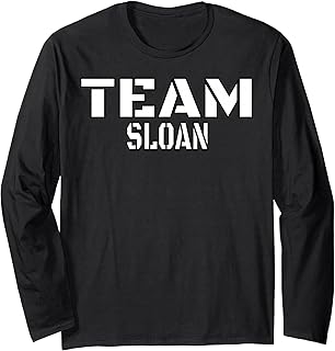 Team Sloan Unique Personalized Matching Family Long Sleeve T-Shirt