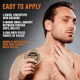 Viking Revolution Spiced Vanilla Solid Cologne for Men - 2 Oz Balm Cologne Travel Wax (Spiced Vanilla)