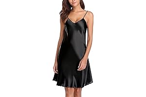 Women's Sexy Silk Satin Night Slip with Adjustable Straps