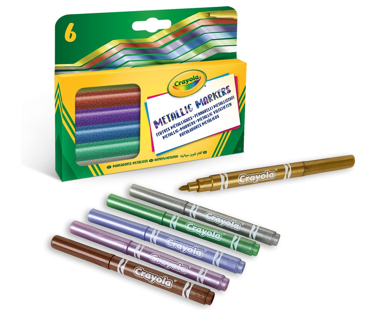 CRAYOLA - Super zestaw markerów, wartość artystyczna i rzemieślnicza, artykuły do kolorowania domu i powrotu do szkoły, prezent dla dzieci, od 6 lat