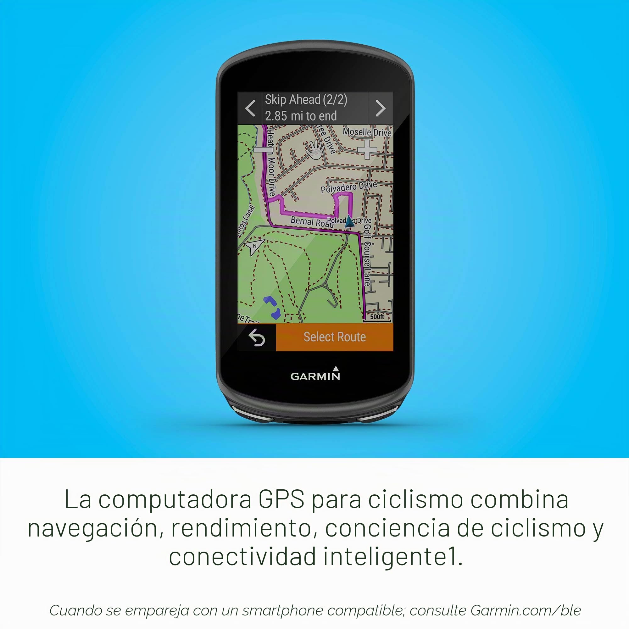 Garmin Edge 1030 Plus, computadora GPS de Bicicleta/Bicicleta, sugerencias de Entrenamiento de Dispositivo, guía de Ritmo ClimbPro y más (010-02424-00)