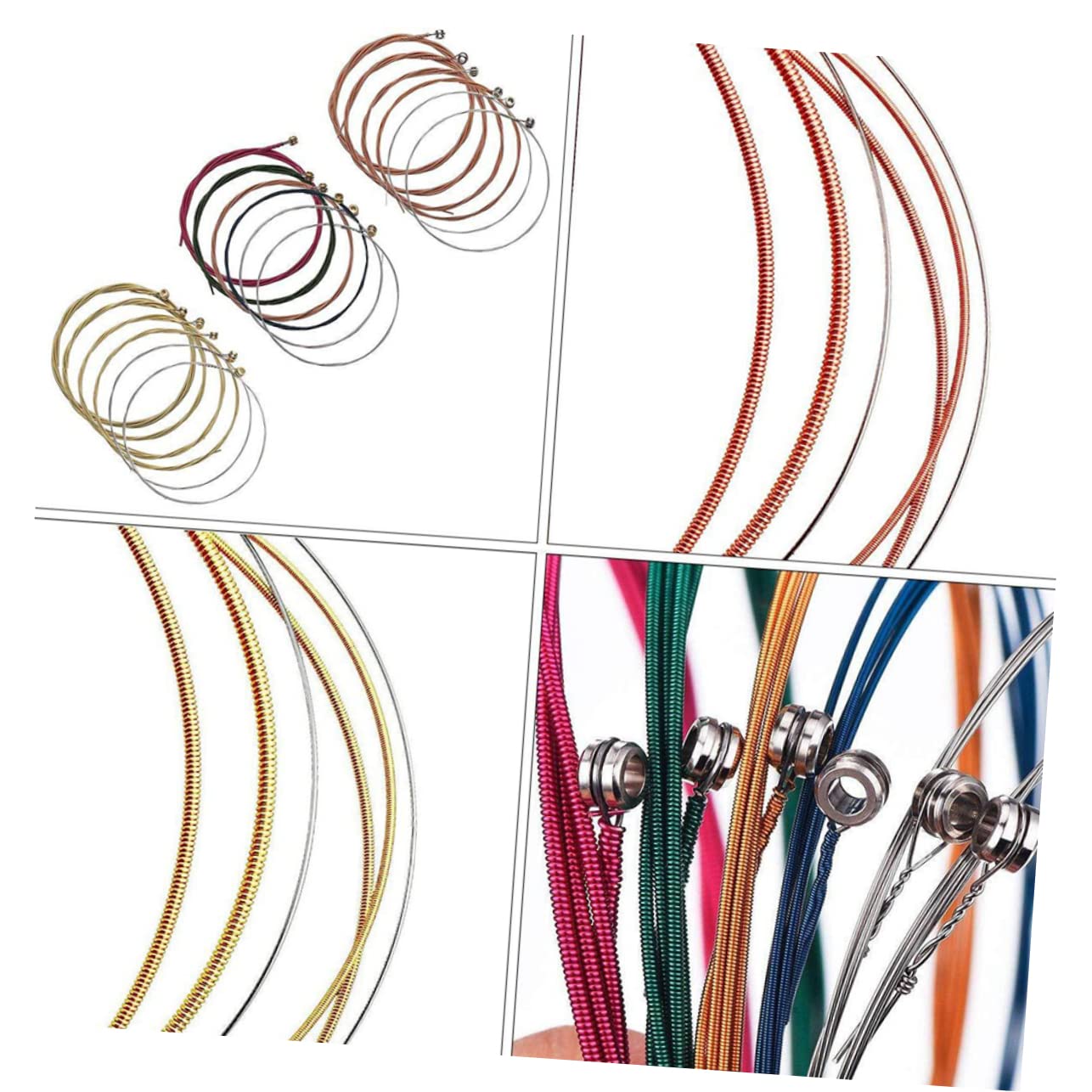 Toyvian 3pezzi Accessori Per Chitarra Capotasto Plettro e Kit Per Sella e Nut Strumento Di Cambio Stringhe Con Avvolgitori e Supporto Nero