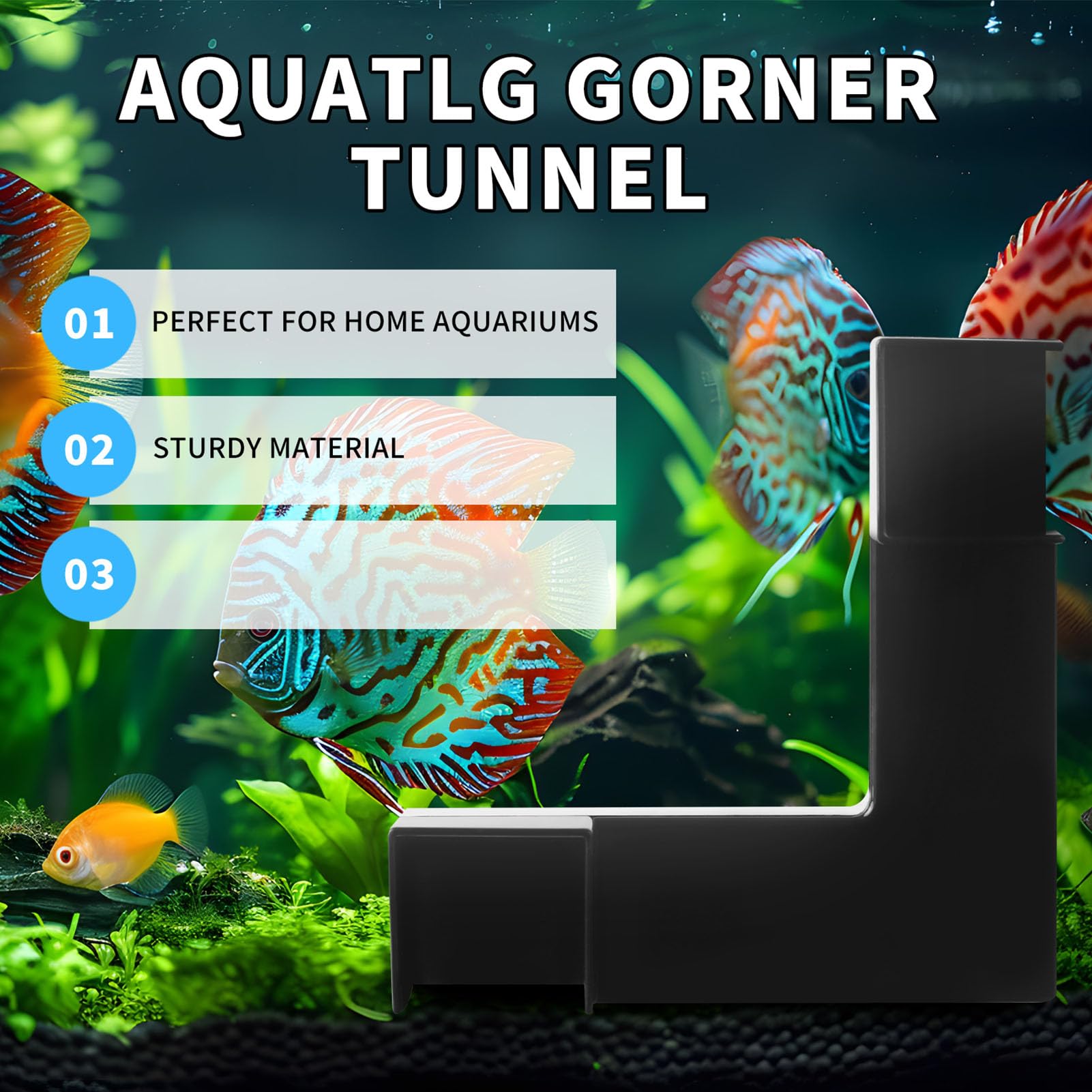 Set Di 2 Grotte In Plastica Per Acquario – Tunnel Rifugio Per Gamberetti E Piccoli Pesci, Decorazione Naturale