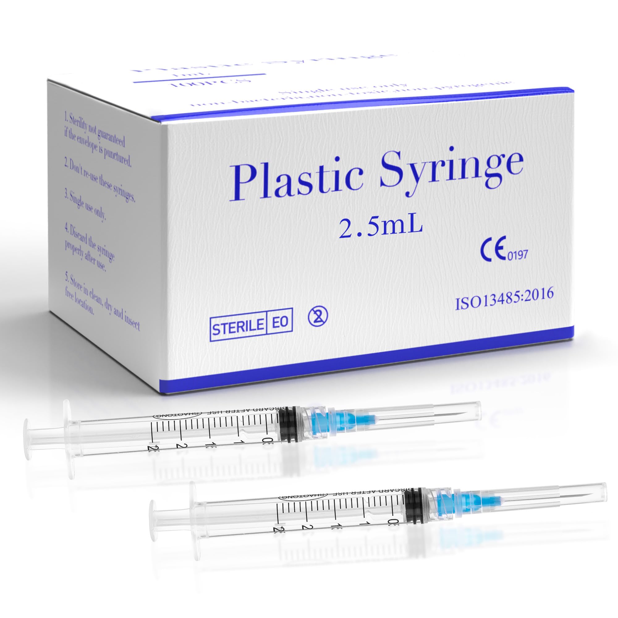 100 Pack 1mL 27Ga 1/2 Inch 13MM Lab Syringe Tools, Individually Packed — Amazon image 15