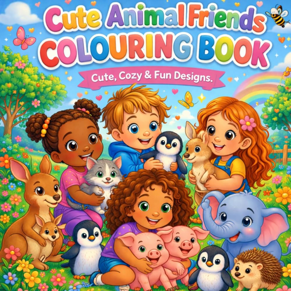Cute Animals Friends: Cute, Cozy & Fun Designs