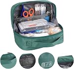 Mini First Aid Kit 98pcs Portable Travel Emergency Bag for Home School Office Travel Car Camping Hiking Sports