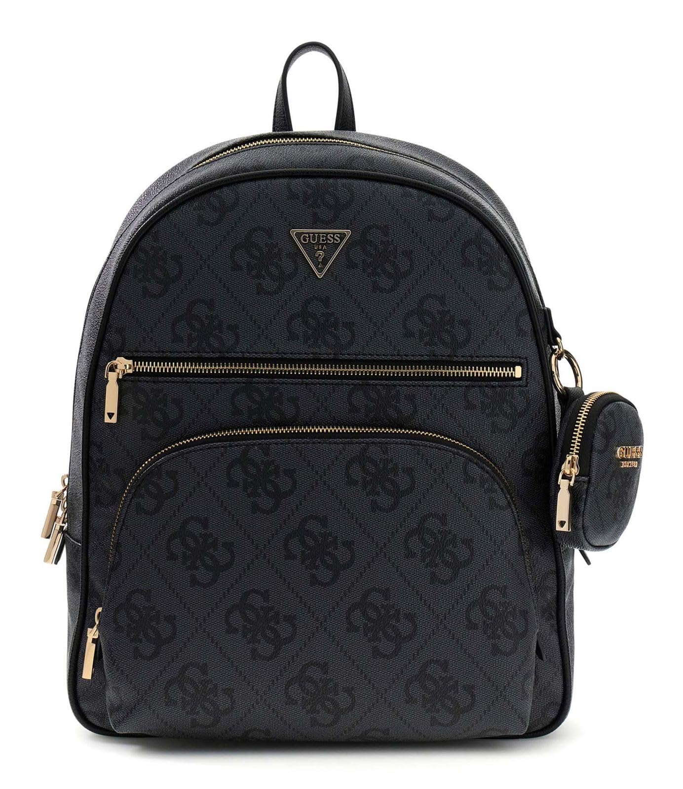 GUESS Rucksack Freizeitrucksack Power Play II Tech Backpack Coal Logo dunkelgrau