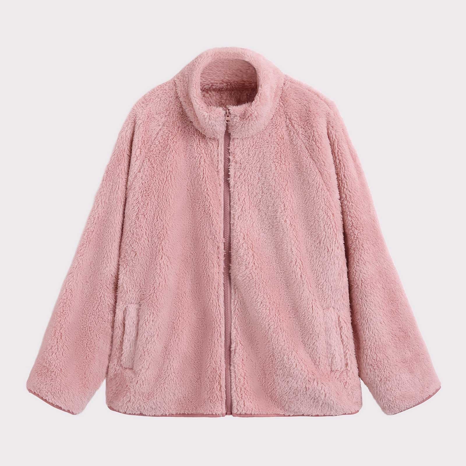 2024 Pijama Polar Mujer,Pijama Mujer Invierno Forro Polar Conjunto de Sudaderas con Cremallera de Cuello Alto y Pantalon Largo Espesado y Cálido Ropa Casa Suave y Cómodo Ropa de Dormir Pijamas Mujer