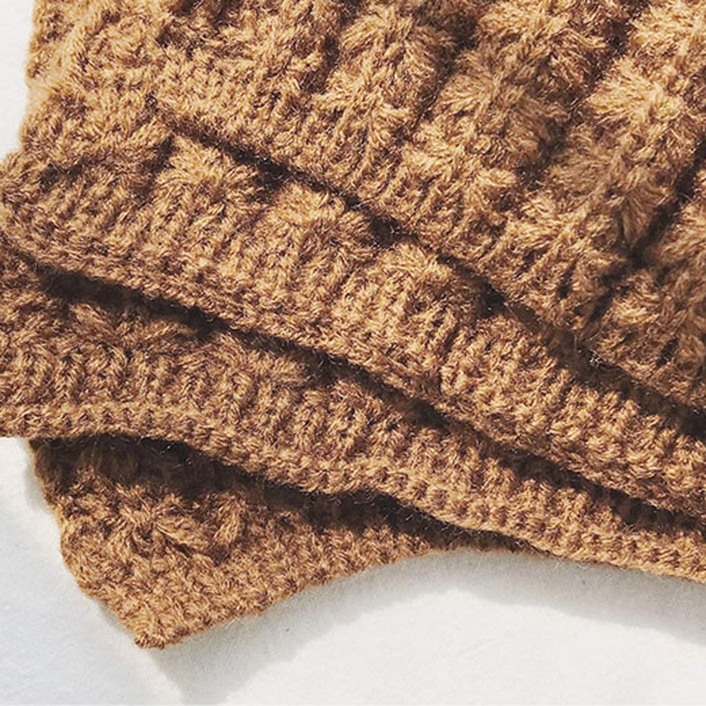 Schal Weiblicher Winter Koreanische Version des vielseitigen Dual-Use-Schülers Herbst und Winter Dicker, Warmer Strickschal aus Dicker Wolle Winterschal (Farbe: A)
