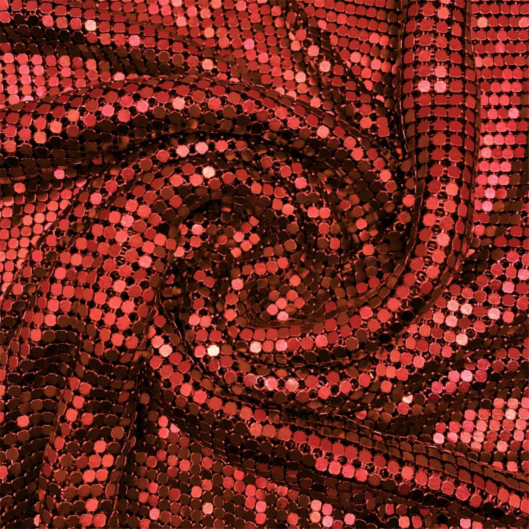 Tissu multicolore en maille d'aluminium pour personnaliser vos sacs et vêtements DIY