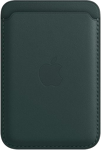 Apple Leather Wallet with MagSafe for iPhone - Now with Find My Support - Forest Green