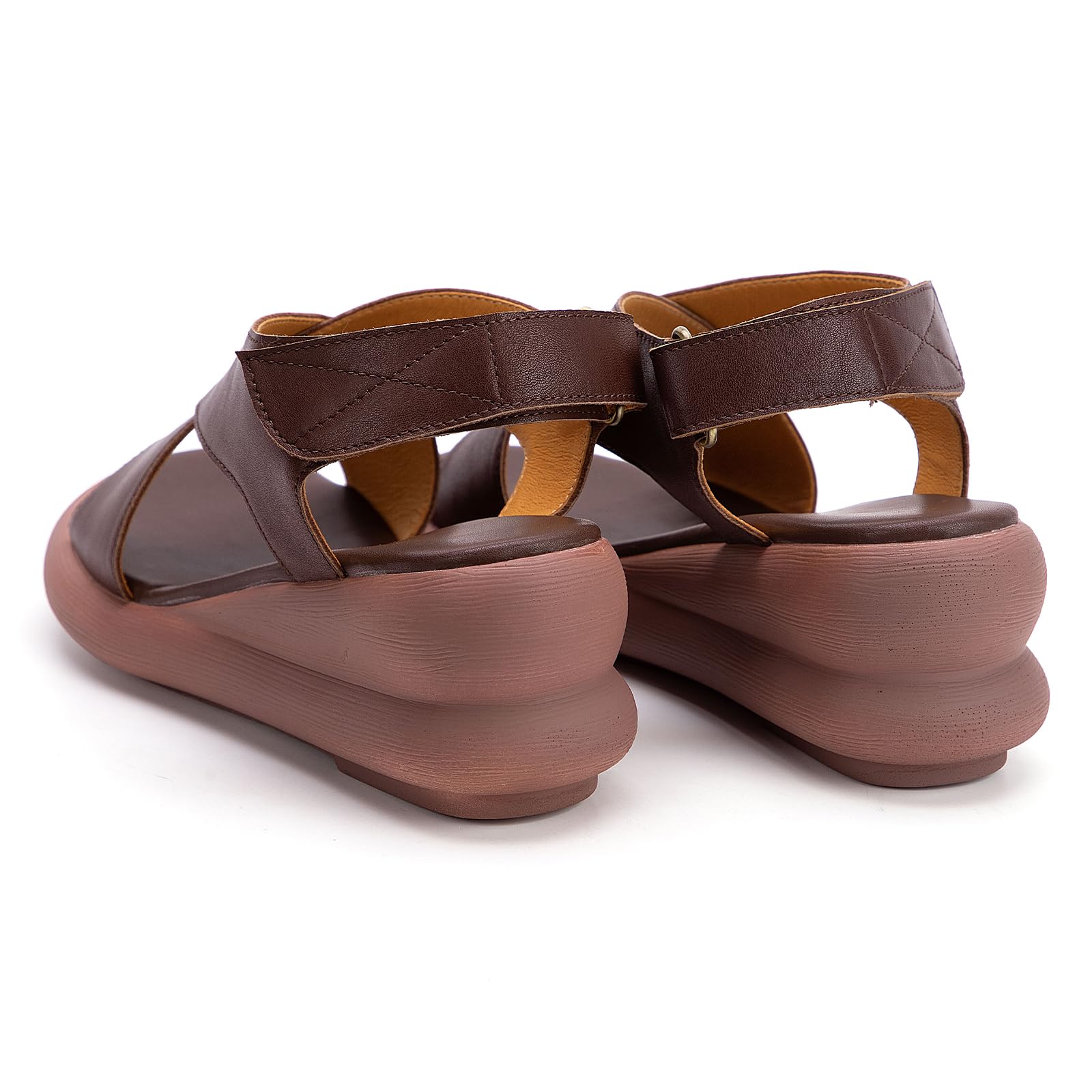 Sandali zeppa donna cinturini incrociati punta aperta platform | calzature tempo libero, abbinamento vestiti, uso vacanza, tomaia pelle, camminate città, guardaroba estate