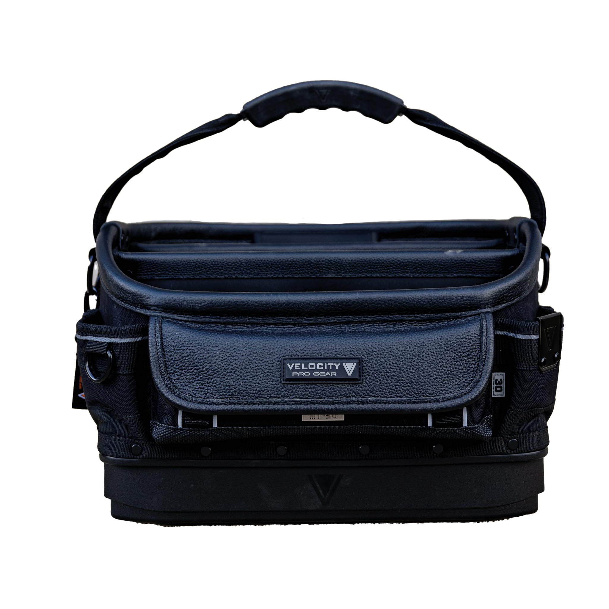 Velocity Pro Gear Rogue 30 Medium Tote Tool Bag, Open Tote Tool Bag with 28 Pockets, Removable Moulded Tub, Shoulder Strap and Waterproof Base, Black