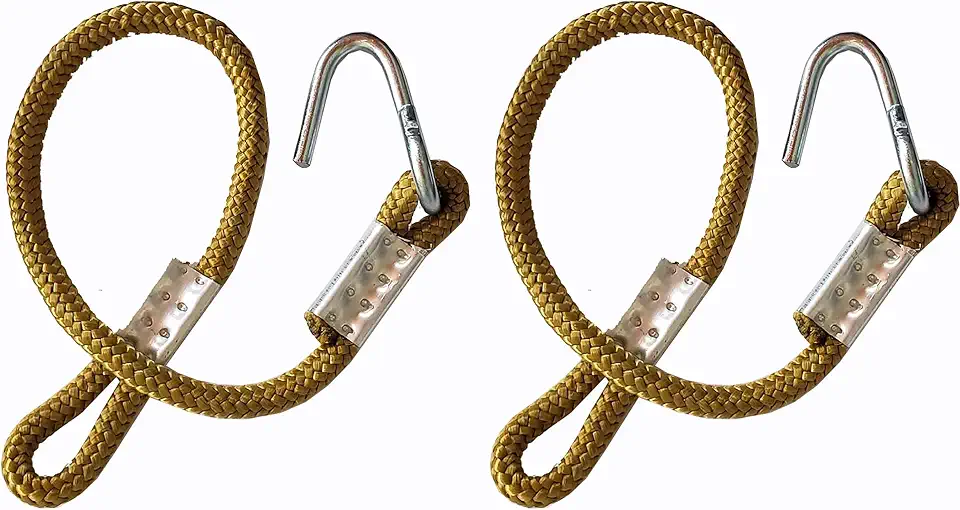 Corda Extensora Para Rede de Descanso 84 cm com ganchos 01 par CARAMELO