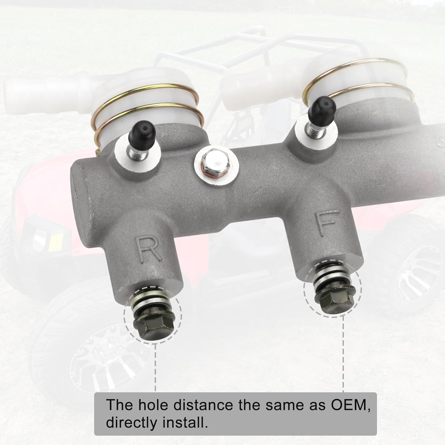 LKV Brake Master Cylinder Compatible with Polaris RZR 170 2009-2021, OE#0454605 0455220