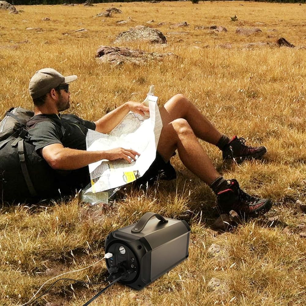 Station d'alimentation portable, batterie au lithium de secours de 300 W, onde sinusoïdale pure, générateur solaire, convient pour le camping, les camping-cars, les urgences à la maison