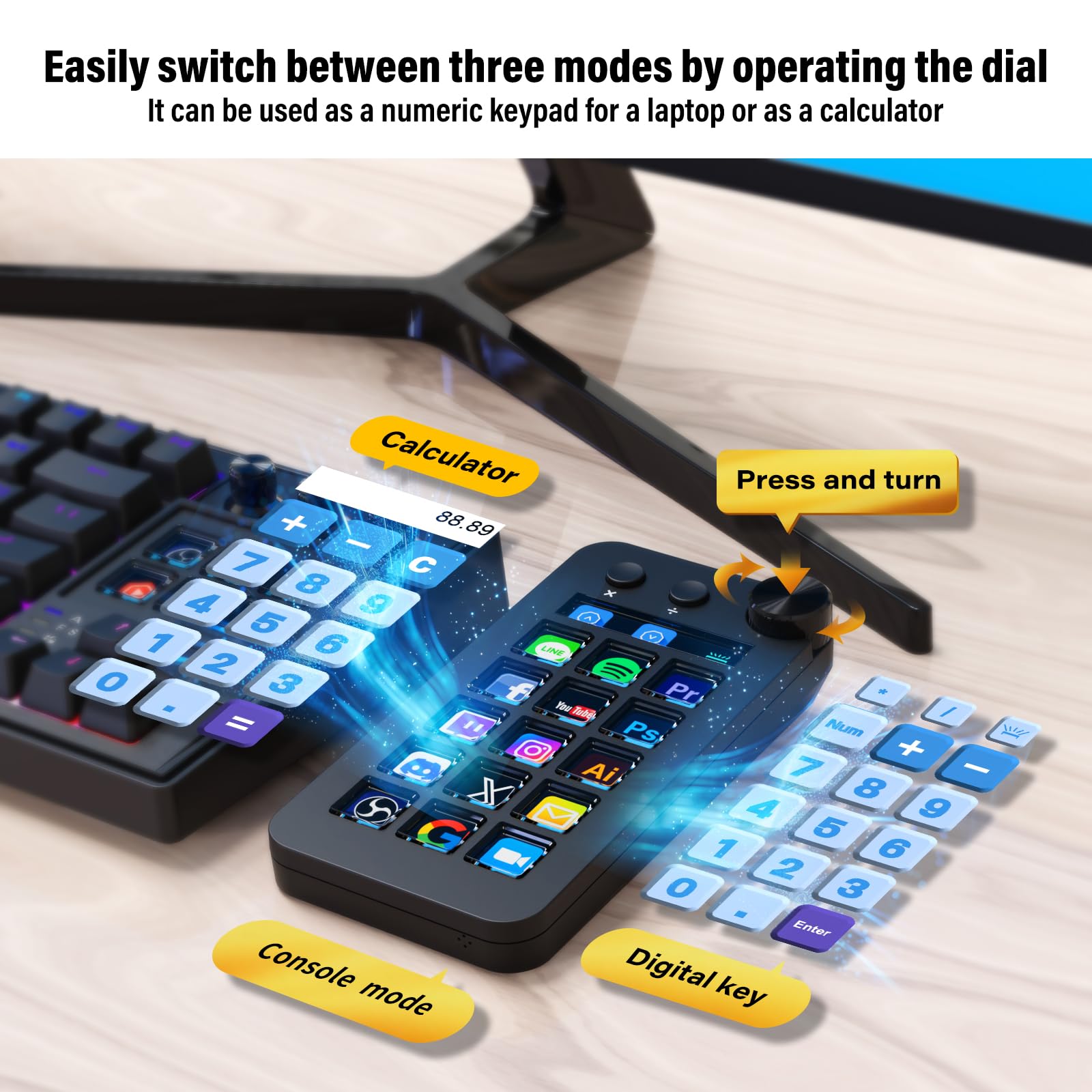 Streaming Macro Keypad N1 (Noir)