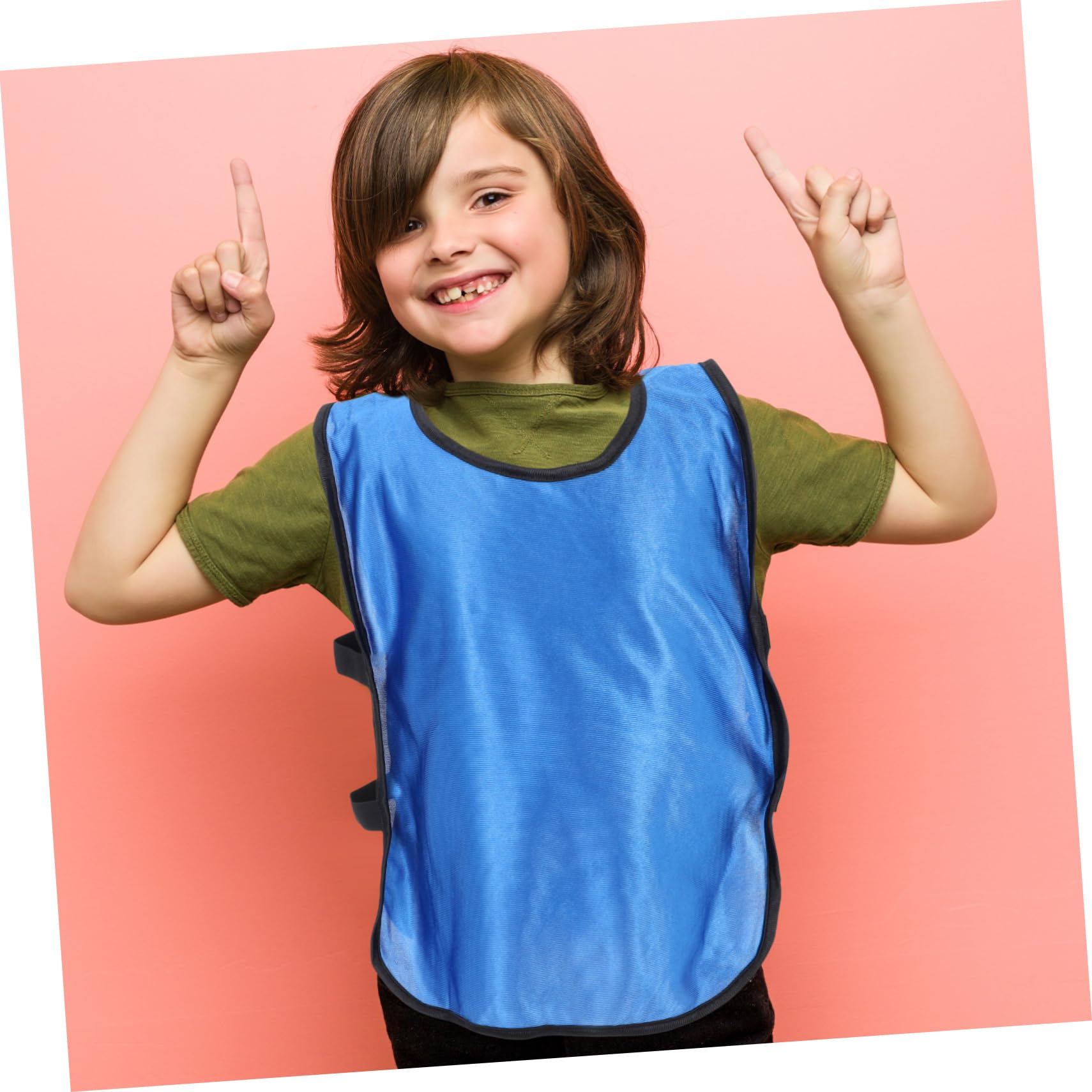 Petos de Entrenamiento para Niños, 6 Piezas, Poliéster Azul