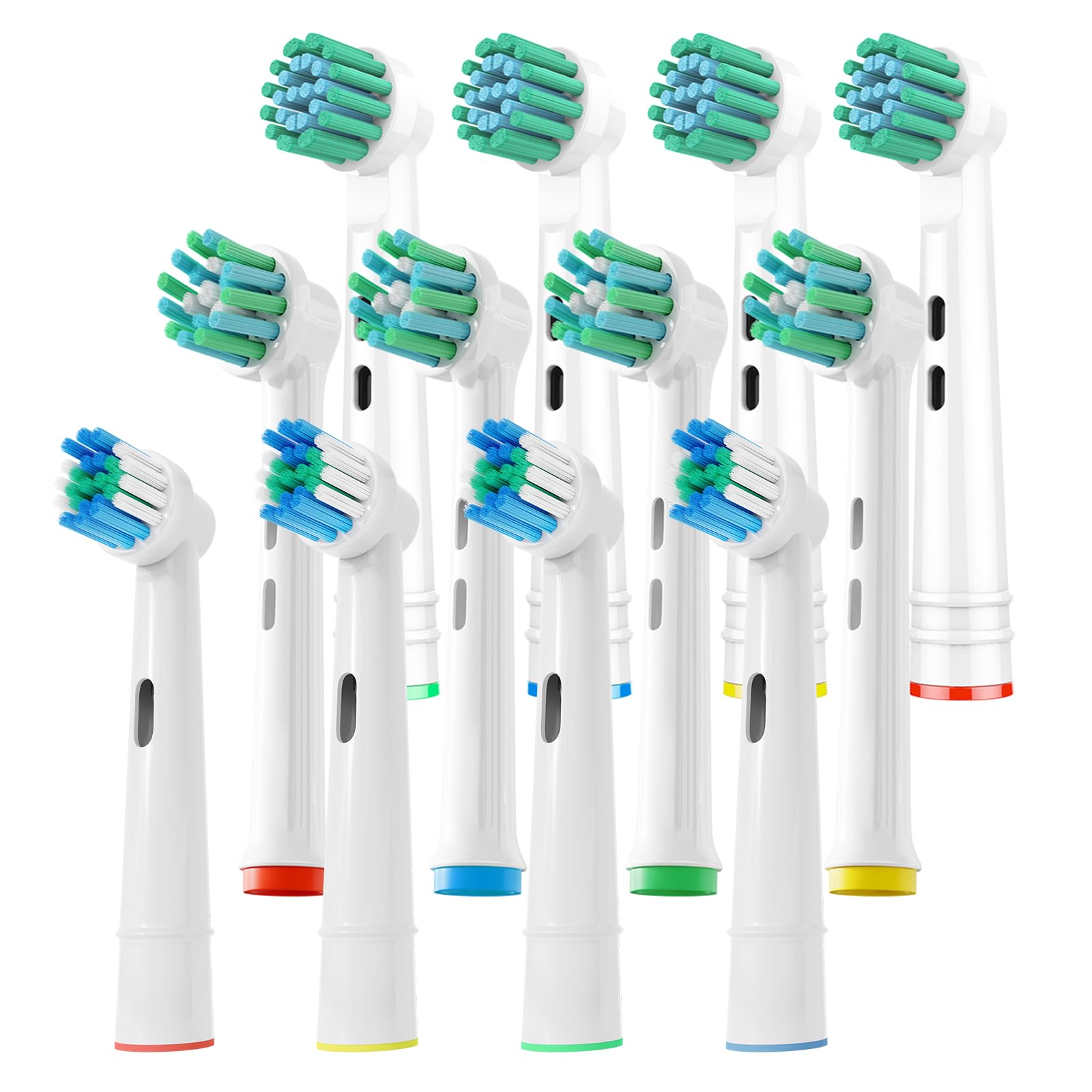 12 Pack Replacement Toothbrush Head Compatible with Oral B Braun Pro1000 and More (Pro3000 Pro5000 Pro7000)