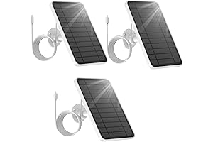 5V 4W Solar Panel Compatible with Eufycam 2C/Eufycam 2C Pro/Eufycam 2 Pro/2/Eufycam E20/ E40