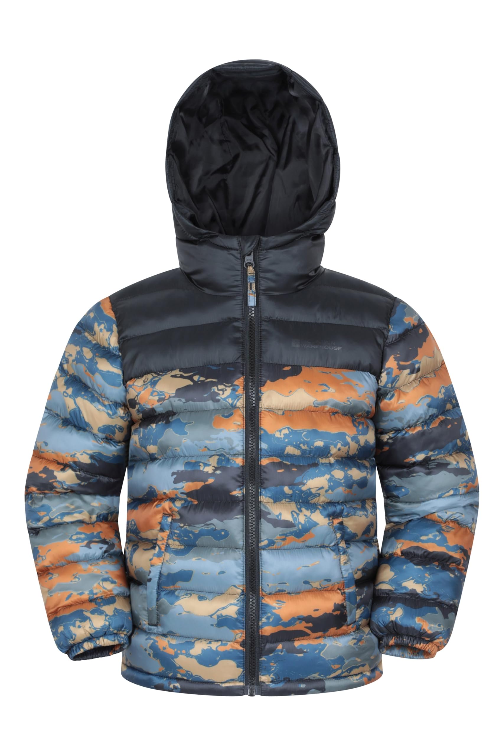 Mountain Warehouse Seasons Kids Padded Puffer Jacket Dark Grey (Printed) 7-8y